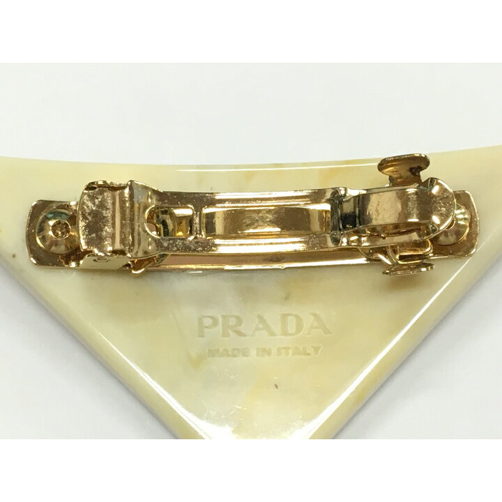 楽天市場】【中古】 プラダ (Prada) ロゴ ヘアクリップ ラインストーン 