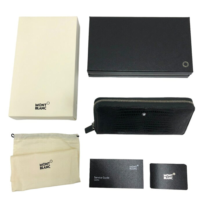 楽天市場】【中古】 MONTBLANC(モンブラン) クロコ型押し ウォレット 