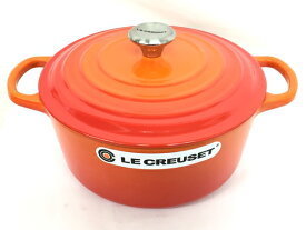 美品 【中古】 LE CREUSET Cocotte ronde 22cm 両手鍋 T3951081