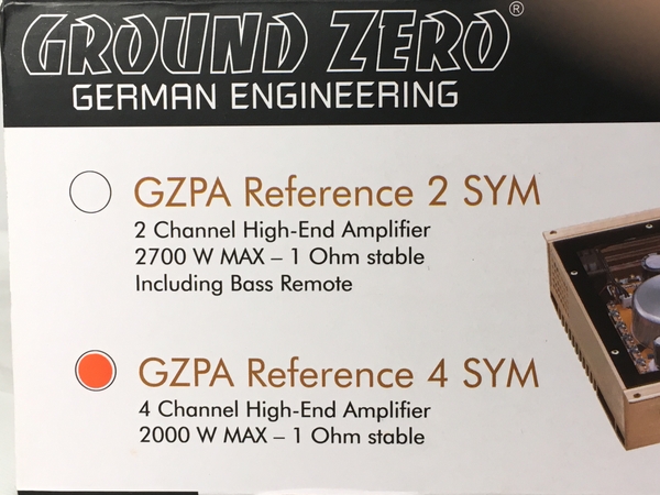 楽天市場】美品 【中古】 Ground Zero 4chアンプ GZPA Reference 4 SYM