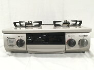 【中古】RinnaiリンナイKG34NBELガステーブルカスコンロ都市ガス左強火力2019年製家電W5882680