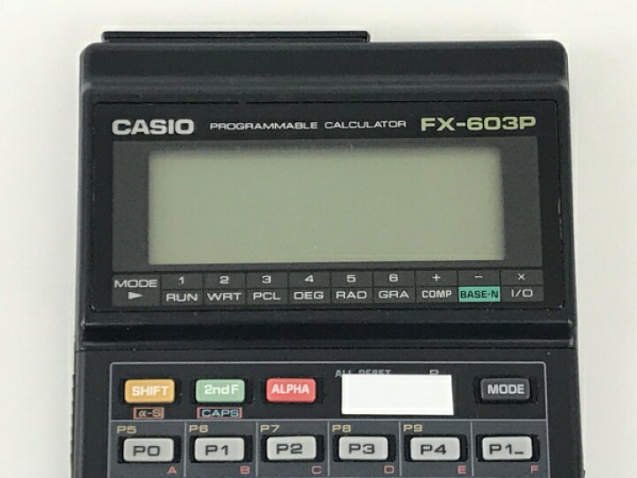 楽天市場】【中古】 CASIO FX-603P プログラム 関数電卓 即利用くん603 