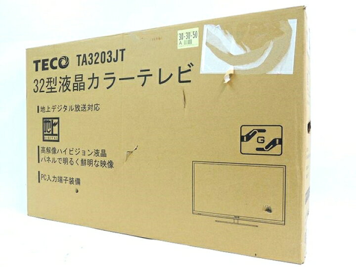 楽天市場】【中古】TECO 32型 液晶 TV LED ワイド リモコン付 TA3203JT 