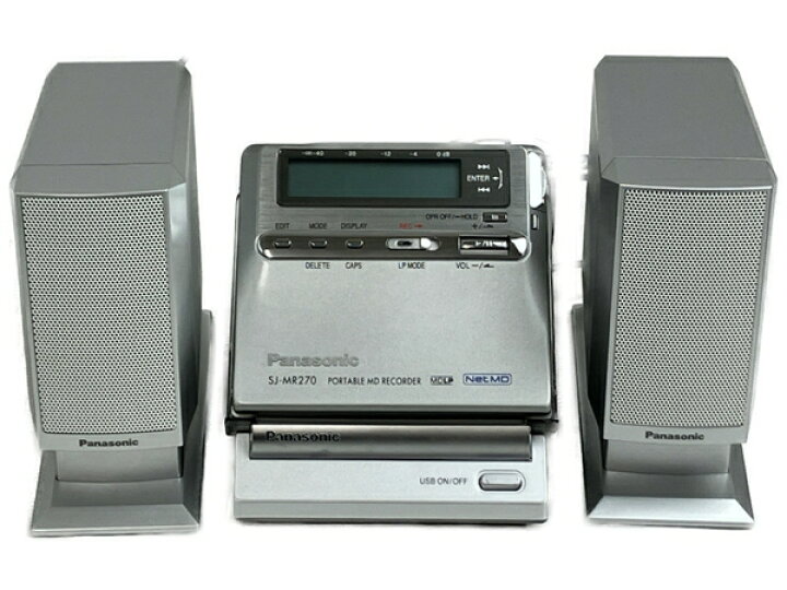 楽天市場】【中古】 Panasonic SJ-MR270-S ポータブル MD レコーダー 