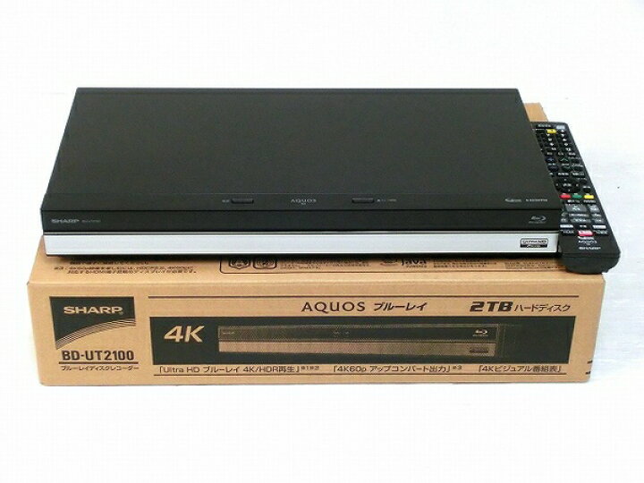 楽天市場】【中古】 【中古】美品 SHARP シャープ AQUOS BD-UT2100  