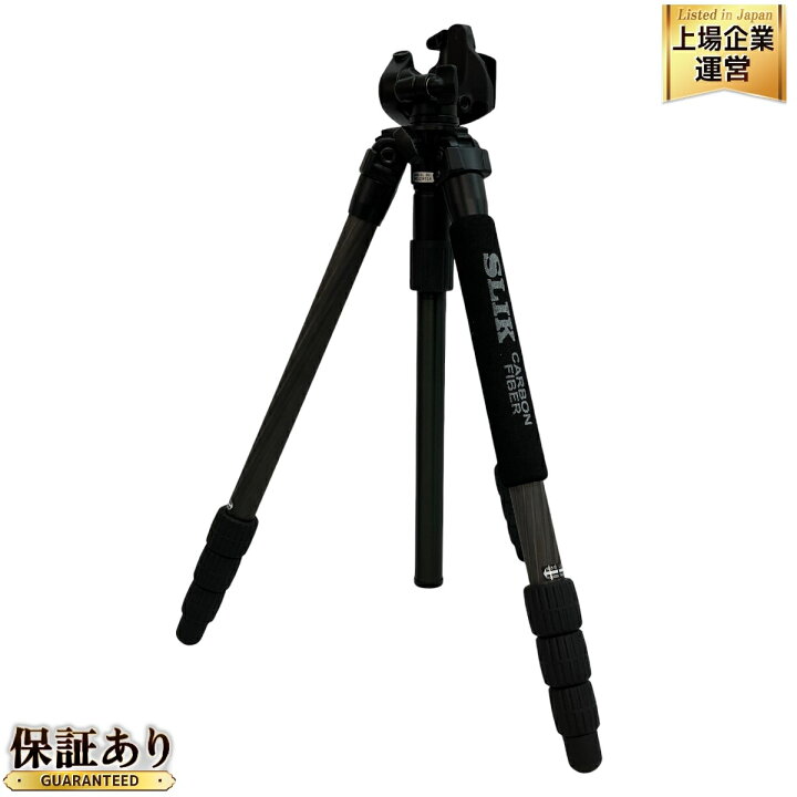 楽天市場】【中古】 SLIK E74 LIGHT CARBON カーボン三脚 SH-705E 雲台 
