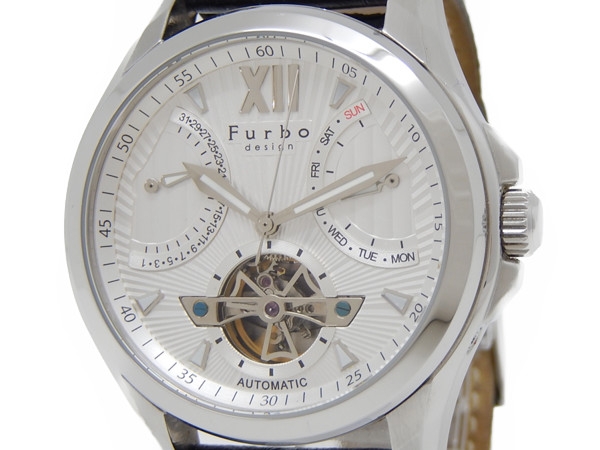 楽天市場】【中古】 フブロ Furbo 腕時計 F9002 革ベルト メンズ