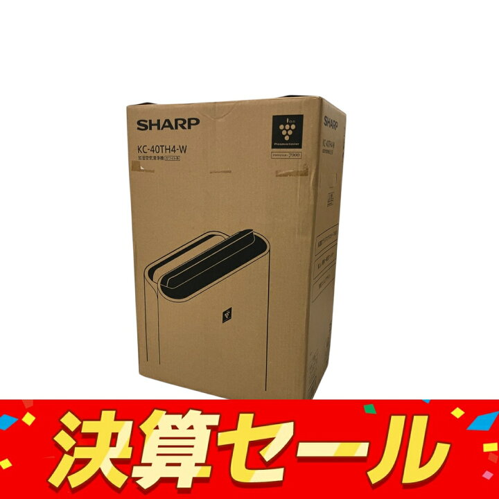 楽天市場】未使用 【中古】 SHARP シャープ KC-40TH4-W 加湿空気清浄機 