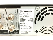 【中古】SHARPシャープAQUOSブルーレイBD-HDS63BDブルーレイレコーダー320GBO5800783