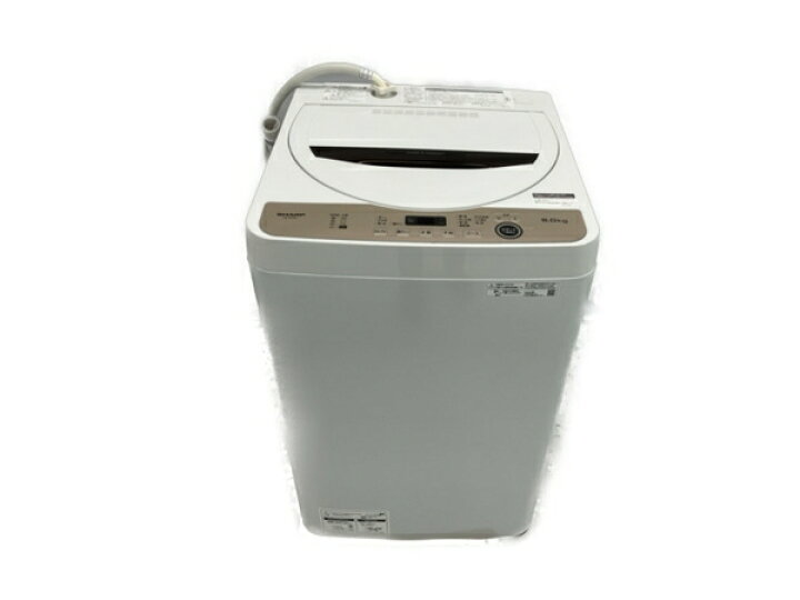 楽天市場】【中古】 SHARP ES-GE6G-T 全自動電気洗濯機 2023年製 6kg  