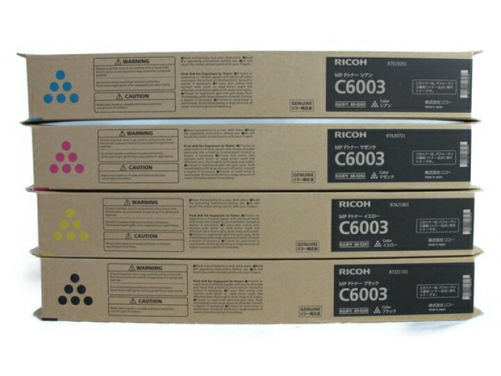 楽天市場】未使用 【中古】 RICOH リコー imagio MP Pトナー C6003 4色  