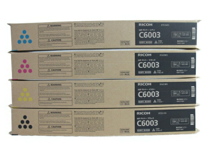 楽天市場】未使用 【中古】 RICOH リコー imagio MP Pトナー C6003 4色 