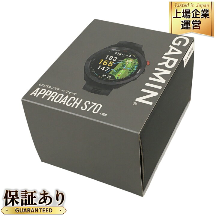 楽天市場】未使用 【中古】 GARMIN Approach S70 47mm ゴルフスマート 