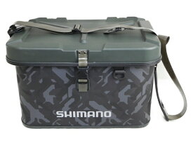 【中古】 シマノ Shimano BK-002Q 27L ウェーブカモ EVA タックルバッグ ハードタイプ N3702202