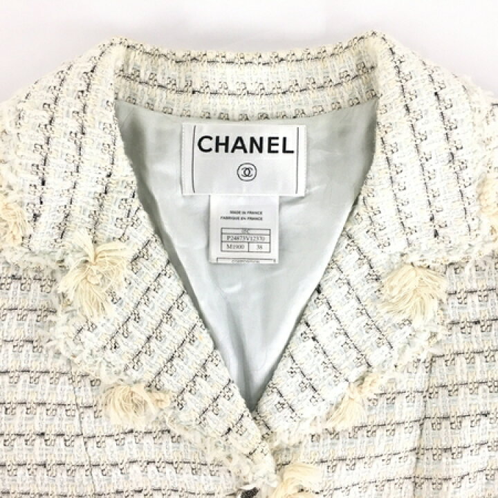 楽天市場】【中古】 CHANEL シャネル ツイードジャケット P24873V12370 