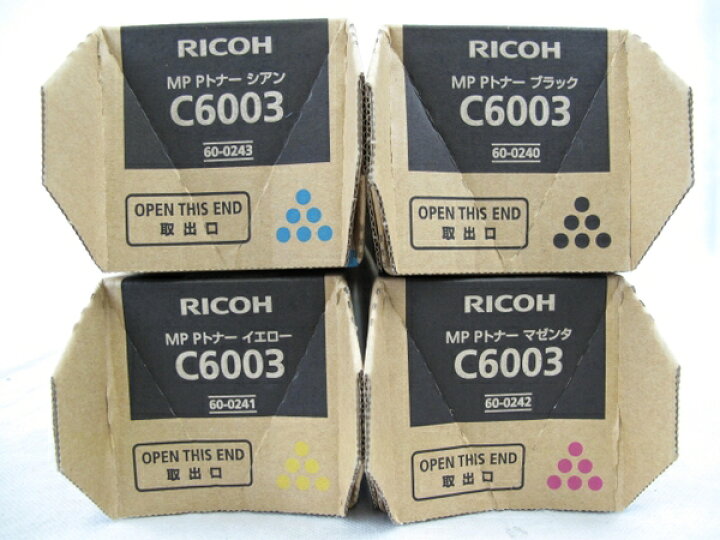RICOHMPPトナーC6003（楽天市場】未使用 【中古】 RICOH MP Pトナー 
