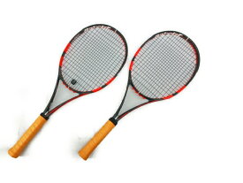 【中古】 Babolat PURE STRIKE 18×20 テニスラケット ピュアストライク 2本セット バボラ C8335843