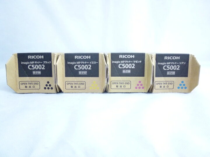 楽天市場】未使用 【中古】 RICOH リコー imagio MP Pトナー C5002 4色 