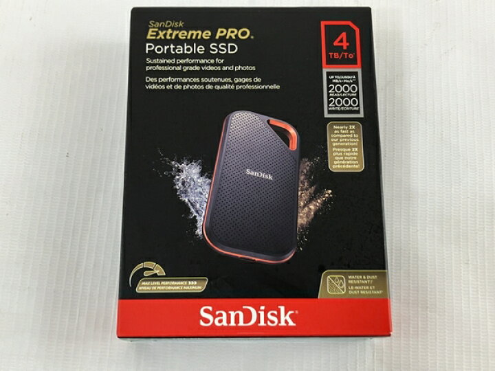 楽天市場】未使用 【中古】 SanDisk Extreme PRO Portable SSD 外付け 