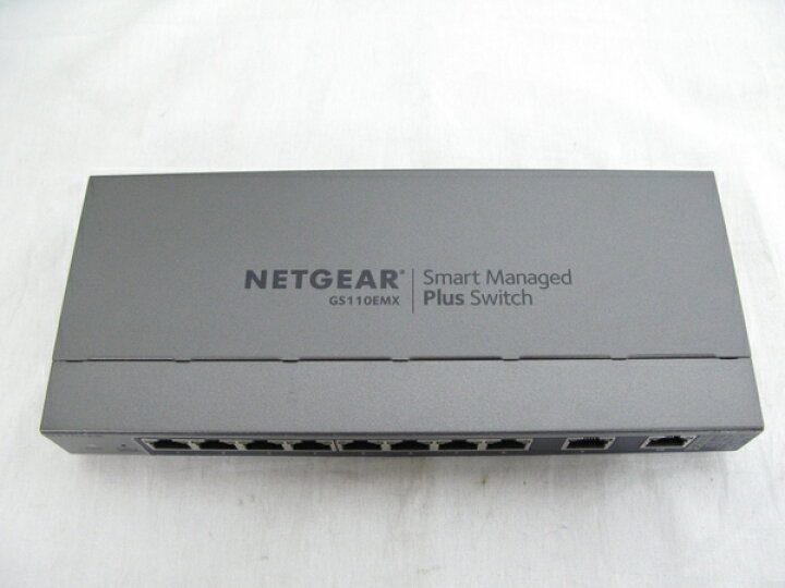 楽天市場】【中古】 NETGEAR ネットギア GS110EMX-100JPS 10G アップリンク マルチギガ 8ポート PC パソコン 周辺機器  S3642729 : ReRe（安く買えるドットコム）