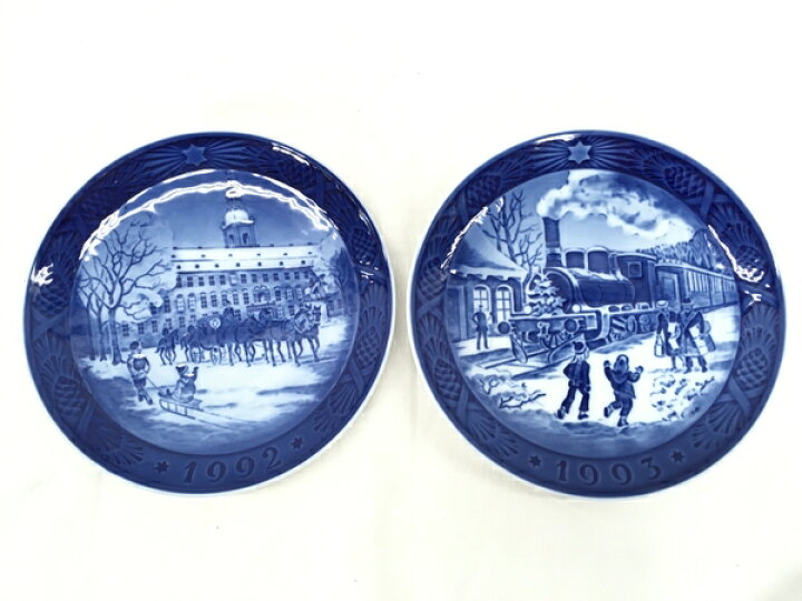 楽天市場】【中古】 Royal Copenhagen イヤープレート 1990-1994 5枚 