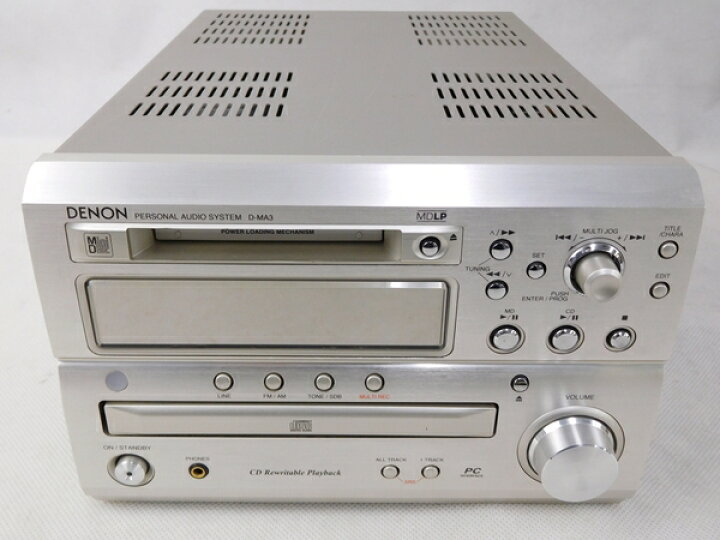 楽天市場 中古 Denon デノン ラピシア D Ma3 S Mdミニコンポ シルバー N Rere 安く買えるドットコム