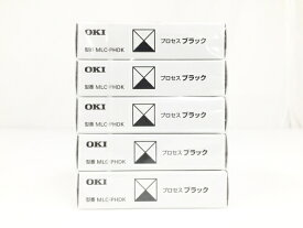 未使用 【中古】 OKI MICROLINE 7050c用 MLC-PHDK ブラック インクカートリッジ 5本セット O6504495