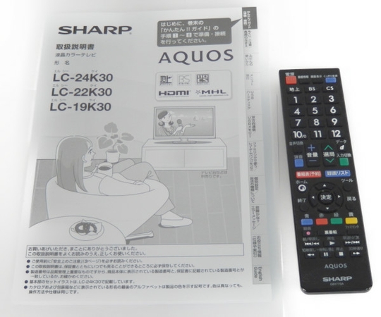 楽天市場】【中古】 SHARP シャープ AQUOS LC-22K30 液晶 テレビ 22型