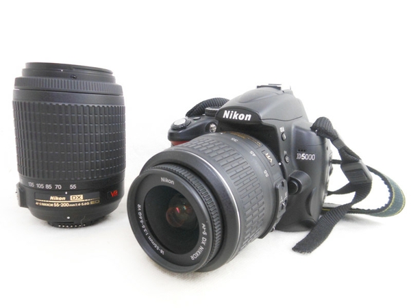 レンズ・ ヤフオク! - Nikon D5000 ダブルズームキット 一眼レフカメラ 