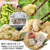 季節限定秋のつまみ天セット 旬の茶豆 旬の真蛸 新鮮じゃこ天 安岡蒲鉾 宇和島グルメ愛媛お取り寄せ 母の…