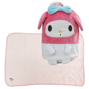 ひざ掛け毛布 毛布 マイメロディ クロミ シナモロール ハンギョドン 巾着付き あったか毛布 ベビーケット スローケット ひざかけ 子供用毛布 お昼寝ケット ブランケット ぬいぐるみ 70×100cm