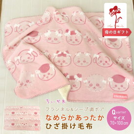 母の日ギフト 2026 ちいかわ ひざ掛け毛布 毛布 70×100cm 2枚合わせ毛布 ブランケット ベビーケット スローケット ひざかけ 子供用毛布 お昼寝ケット クォーターケット もうふ あったか フランネル シープボア 洗える かわいい ハチワレ うさぎ ナガノ 無料ラッピング