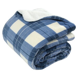 2枚合わせ毛布 シングル 毛布 チェック柄 2枚合わせ 合わせ毛布 とろける ブランケット 140×200cm もうふ あったか毛布 フランネル シープボア マイヤー毛布 洗える ナチュラル 北欧 シングル
