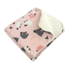 毛布 2枚合わせ毛布 ひざ掛け毛布 ひつじ柄 ベビーケット スローケット ひざかけ 子供用毛布 お昼寝ケット ブランケット あったか とろける もうふ フランネル シープボア 洗える かわいい 羊柄 アニマル 北欧 送料無料