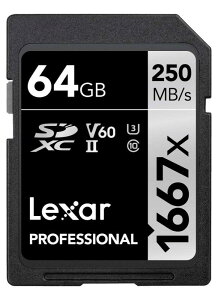 Original Lexar 1667x V60 250MB/s Flash Memory sd cards 64GB 128GB 256GB UHS-II U3 Card high speed SDXC For 3D 4K HD video 64GB