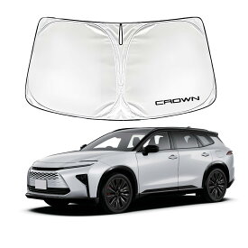 For 新型クラウン エステート RS Z (Crown Estate) (2025年3月～現行)車種専用設計サンバイザーフロントガラスプロテクター日焼け防止断熱UVカット遮光折りたたみ式収納バッグ付き取り付け簡単保