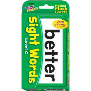 Trend Enterprises �g�����h �p�P�� �t���b�V���J�[�h �ڂŌ��Ċw�Ԃ��Ƃ� ���x��C Trend Pocket Flash Cards Sight Words Level C T-23029