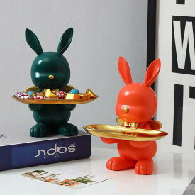 玄関 鍵 収納 トレイ かわいい 天使うさぎ 軽奢 インテリア 置物 リビング オフィス デスク 飾り ホーム アクセサリー 卓上 収納 雑貨