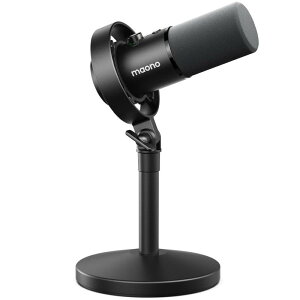 MAONO USB XLR �_�C�i�~�b�N�}�C�N 192kHz/24bit �|�b�h�L���X�g�pPC�}�C�N �P��w���� �m�C�Y�L�����Z�����O�}�C�N �X�^�W�I ���R�[�f�B���O �X�g���[�~���O �R���e���c�쐬��