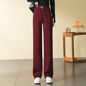 ワイドパンツ レディース 高腰 ゆったり シルエット 伸縮 腰回り カジュアル ボトムス