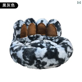 ペットベッド 犬 猫 暖かい クッション 円形 肉球型 ボア素材 ふわふわ 滑り止め 洗える 保温 防寒 寒さ対策 室内用 小型犬 中型犬 子犬 子猫 ペット用品 寝床 ベッド マット 柔らかい かわいい おしゃれ 冬用
