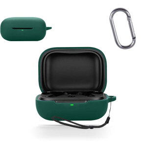 For EarFun Air Pro 4i �P�[�X �J�o�[ �yHUKWIMO�z �J���r�i�t��+�X�g���b�v�t�� �ϏՌ� �h�� �h�o �����[�d�\ �S�ʕی� �L�Y�h�~ EarFun Air Pro 4i �Ή� [�O���[�� ��]