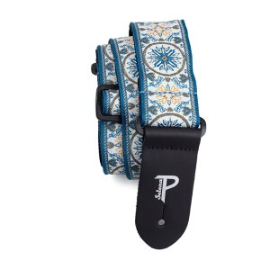 Perri's/�y���[�Y TWS-6806 �}���_���� �u���[ �W���J�[�h�� �M�^�[�X�g���b�v HOPE JACQUARD BLUE MANDALA