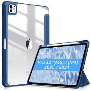 Fintie iPad Pro 11�C���`(M5/M4) �P�[�X 2025/2024 �����o�b�N�J�o�[ Apple Pencil ���[�\ Apple Pencil Pro���C�����X�[�d�Ή� �O�܃X�^���h �X���[�v�@�\ �y�� ���^ �����h�~ PU����
