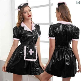 コスプレ レディース ハロウィン ナース服 仮装 衣装 セクシーランジェリー 制服 ナースキャップ セット ミニワンピース パーティー 学園祭 忘年会 新年会 文化祭 余興 パーティー 大人用 ホワイト