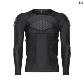 スポーツウェア メンズ コンプレッションウェア セット 上下セット インナー シャツ パンツ プロテクター付き 吸汗速乾 アンダーウェア 衝撃吸収 パッド入り サッカー バスケットボール 練習着 動きやすい