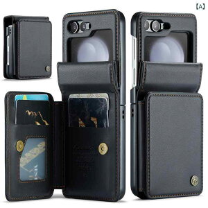 �X�}�[�g�t�H���P�[�X �T���X�� Galaxy Z Flip6 �P�[�X �w�ʃJ�o�[ �J�[�h���[ �܂肽���� �ی�J�o�[ �ϏՌ� ���h�~ ���U�[�� �X���� �V���v�� �X�}�z�J�o�[ �r�W�l�X �ʋ� �����h�~ �J�[�h�|�P