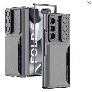 �X�}�[�g�t�H���P�[�X Samsung Galaxy Fold6�p �蒠�^�P�[�X �J�[�h���[ �w�ʃX���C�h�� �J�����ی� ���U�[���J�o�[ �ϏՌ� ���h�~ ���^ �y�� ���t���ȒP ���@�\���[ �V���v�� �r�W�l�X����