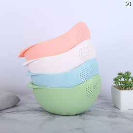 水切りボウル キッチンツール 多機能 ザル ボウルセット 排水口付き 洗米器 洗浄 野菜 果物 水切りカゴ プラスチック製 軽量 料理効率アップ 調理器具 キッチン用品 収納しやすい 頑丈設計