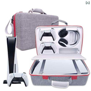 �Q�[���@�P�[�X PS5�p���[�o�b�O �΂ߊ|���V�����_�[�o�b�O EVA�f�� �ϏՌ� �L�������O�P�[�X ��e�� �����^�ѕ֗� �ی�J�o�[ �Q�[���@�{�� �R���g���[���[ ���[ �Q�[���A�N�Z�T���[���Ӌ@